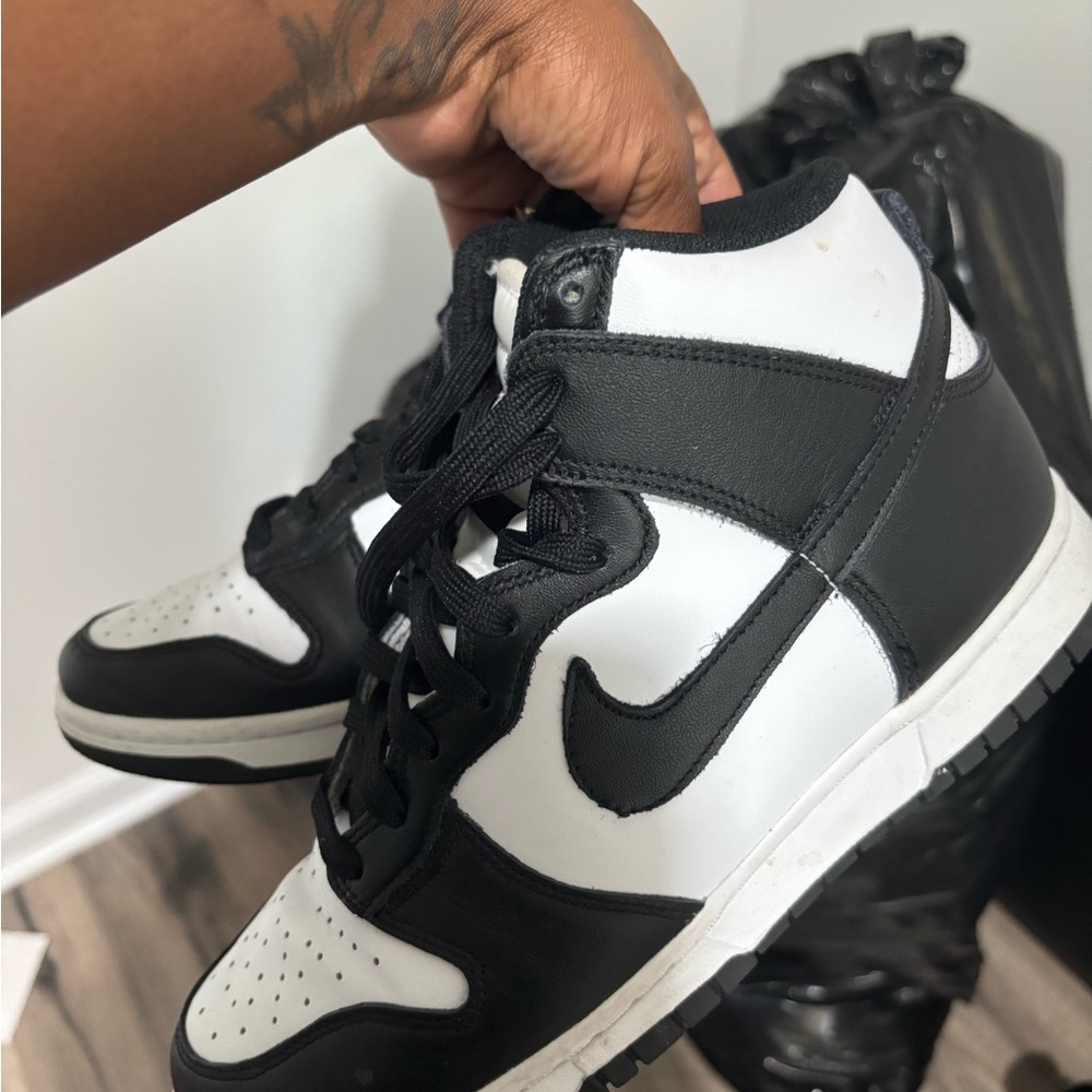 Nike Black and White High-Top Sneakers